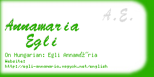 annamaria egli business card